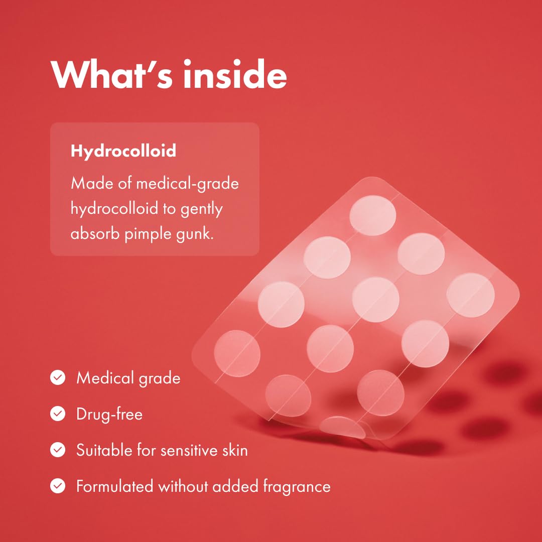 Mighty Patch™ Original by Hero Cosmetics – Hydrocolloid Spot Stickers for Face & Skin (36 Count)